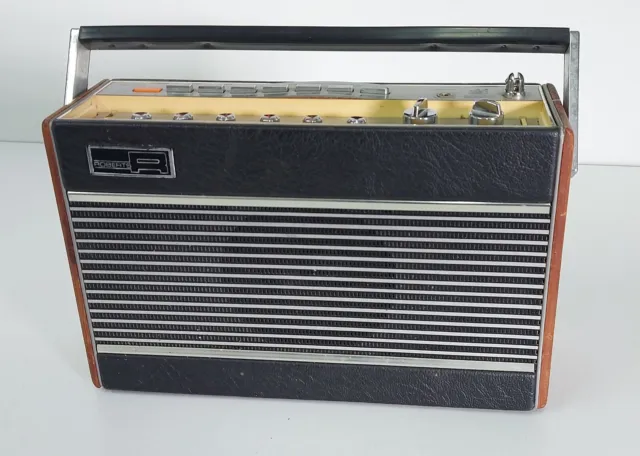Roberts RP26 Transistor Radio, Black, Silver, Wood, Spares/Repair, Prop