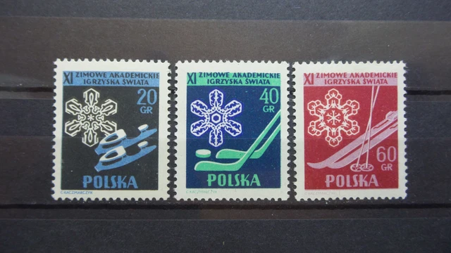 Polen 1956 / Kat. Fischer Nr. 812 - 814  Postfrisch / MNH (**)