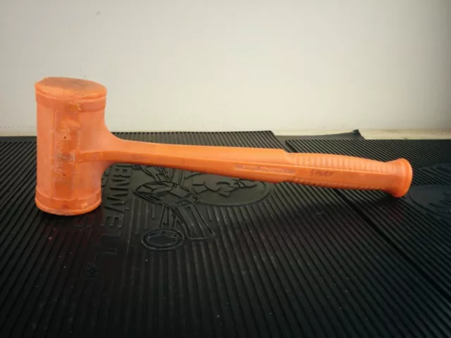 #ao543  SNAP ON HFE48 Soft Grip ORANGE 48oz Ounce Dead Blow Mallet Hammer