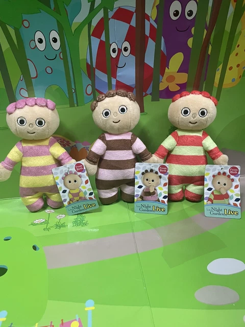 Mini Tombliboos IN THE NIGHT Garden Live Tombliboos Rare Soft Plush Teddy OOO EEE UNN ...