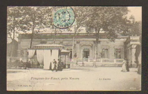 POUGUES-les-EAUX (58) LE CASINO animated in 1904