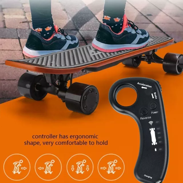 Fourwheeled Skateboard Longboard with Power Indicator LED Communication Light