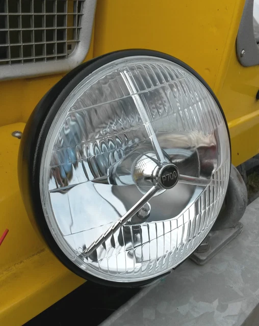 VINTAGE CLASSIC CAR Van Lorry Tractor Black Headlight 7 Inch Headlamp