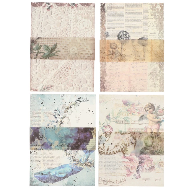 4 Sets von Scrapbooking Papers DIY Craft Papers Dekorative Papiere