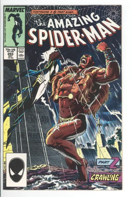 Amazing Spider-Man #293 Marvel 1987 NM+ Kraven’s Last Hunt Part Two, Mike Zeck