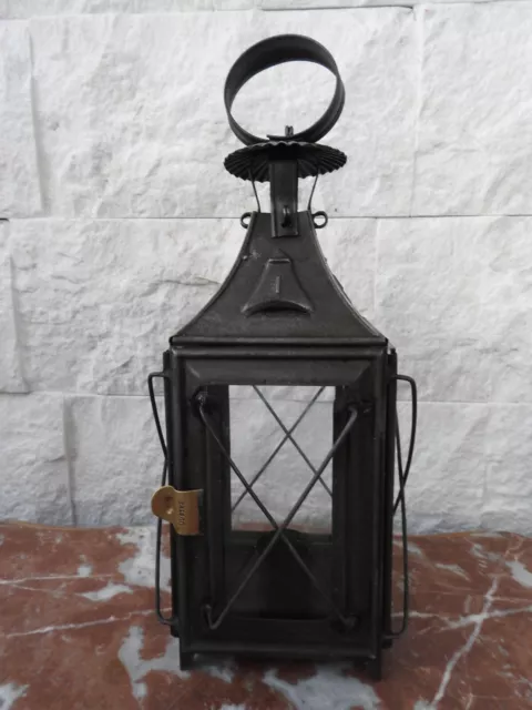 Ancienne Lanterne Lampe Tempete A Bougie Chandelle  Chalet Montagne Collection