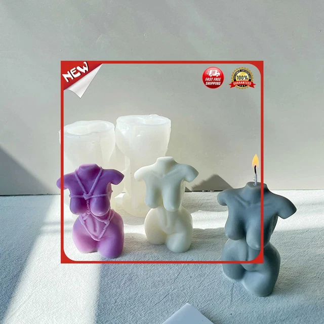 Sexy figura curvilínea cuerpo curvilíneo molde vela humana variados materiales adecuada