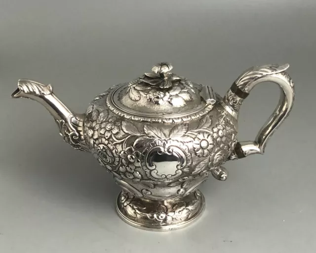 George III Silver Teapot George King London 1818 545g CFLZX