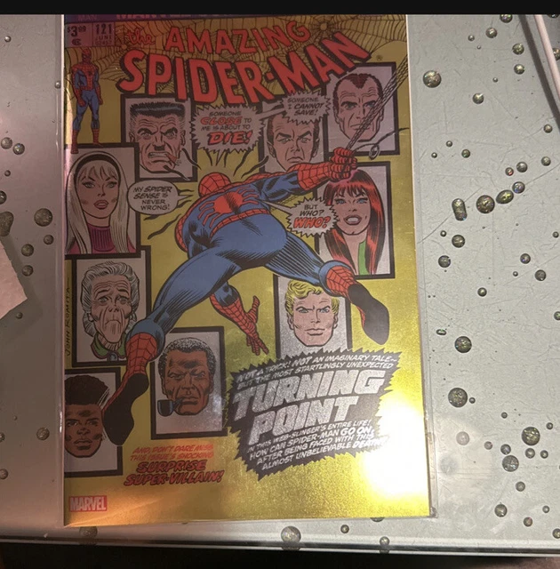 AMAZING SPIDER-MAN #121 (2023) Foil Facsimile Edition Unknown Comics NM🔥