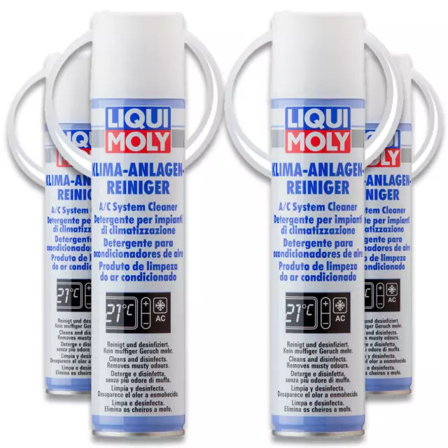 4x 250ml Liqui Moly Klimaanlagenreiniger Spray 4087 Desinfektion Reiniger