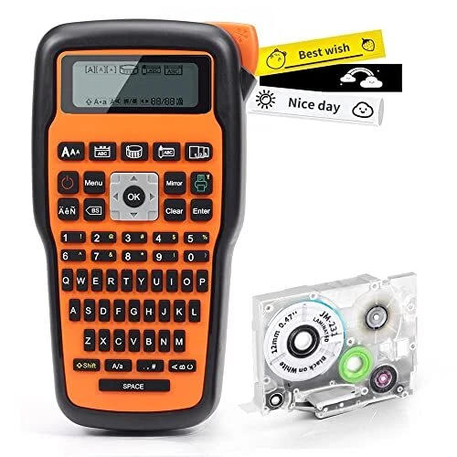 E1000 Label Maker Machine - Laminated Cable/Wire Label Maker with AC Adapter ...