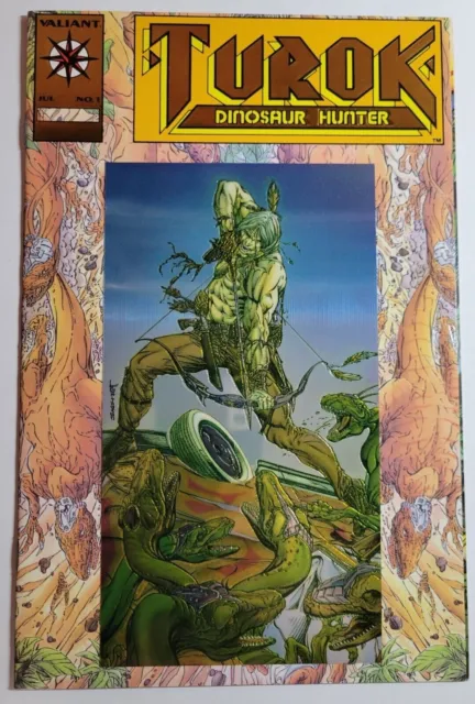 VALIANT Comics - Turok Dinosaur Hunter #1 FOIL COVER VARIANT (JUL, 1993)