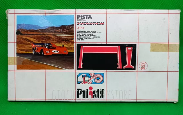 Polistil - Pista Elettrica - Evolution Scala 1:43 - Traguardo Con Piloni - New