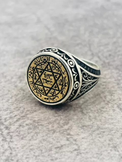 Star Of David King Seal Of Solomon 925 Sterling Silver Ring Cool Religious Gift