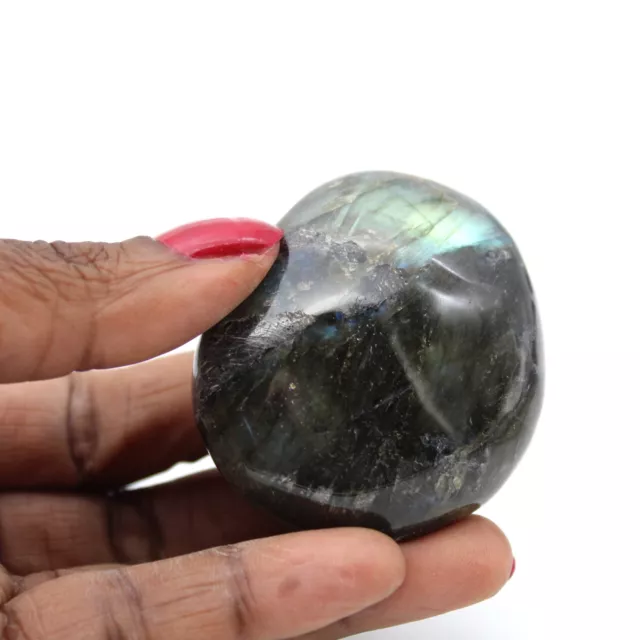 Galet en pierre de Labradorite 80gr 55mm Madagascar 2