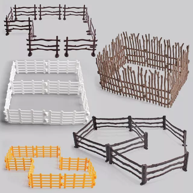 "Authentique ferme miniature 10 x panneaux de cl?ture en PVC pour am��nagements