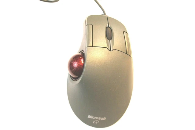 MICROSOFT TRACKBALL OPTICAL 1.0 PS2 USB Compatible Trackball Mouse EUR 34,18 - FR