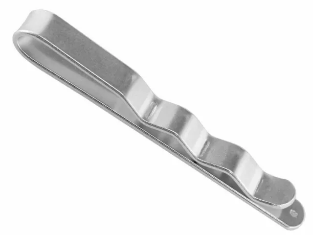 Solid 925 Sterling Silver Plain Tie Slide Tie Bar Tie Clip 4mm / 6mm