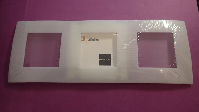 Plaque Triple ICE Translucide Coloré Arnould ESPACE 62885 - Entraxe 71mm - Installation électrique