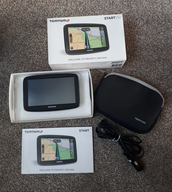 TomTom Start 52 navigatore satellitare per auto 5 pollici con mappe a vita Western EU - nero.