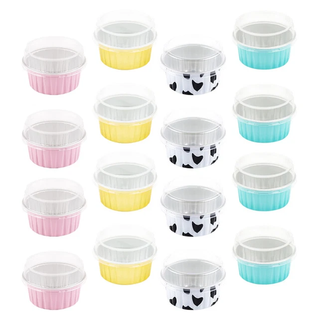 20 piezas convenientes moldes de pudín tazas de pudín de cocina tazas de hornear cocina