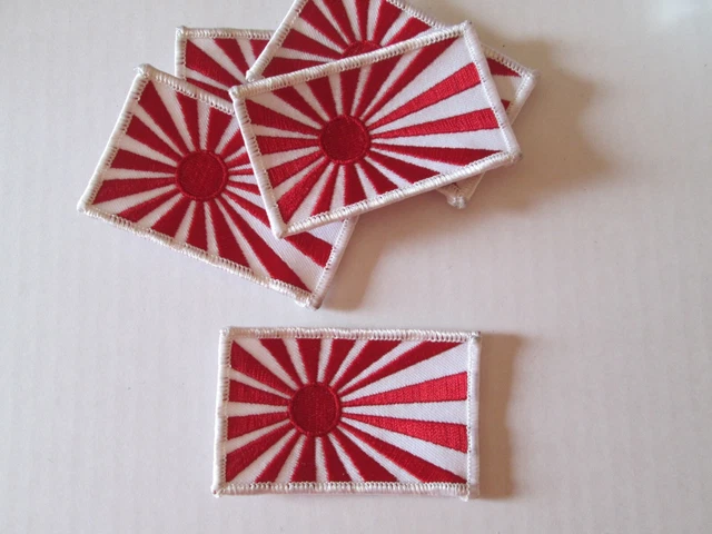 b1 lotto 5 toppe KAMIKAZE patch ricamata parche correctif lot japan