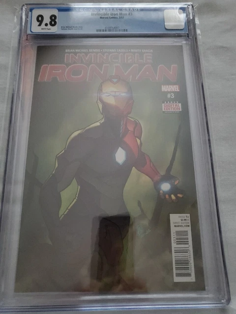 Invincible Iron Man #3 2017 Cgc 9.8 White Pages 1St Riri In Ironheart Armor