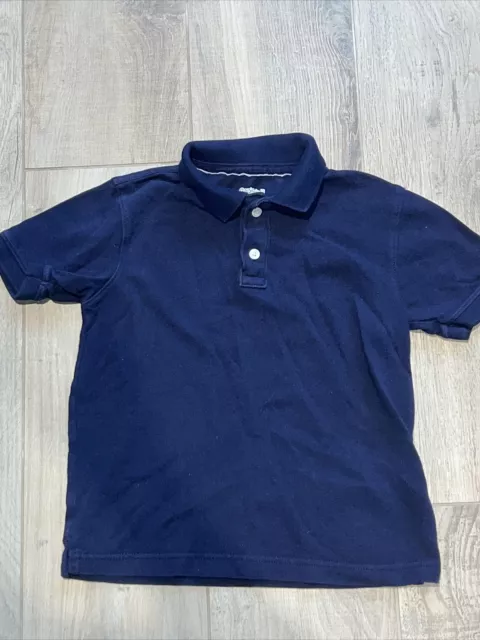 Boys Polo Shirt GAP KIDS Size Medium 8 navy blue short sleeve