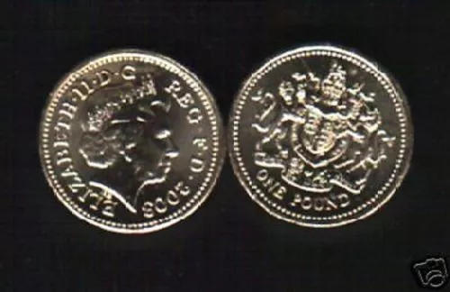 GREAT BRITAIN £1 POUND KM-993 2003 x 1 Pc QUEEN Elizabeth QE II England UNC COIN