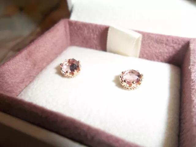 PANDORA PINK SPARKLING Crown Stud Earrings 288311C01 19.90