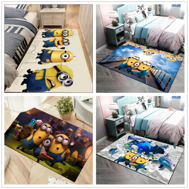 Kinder Schlafzimmer Fußmatten 3D Minions Teppich Mädchen Jungen Türmatte Matte