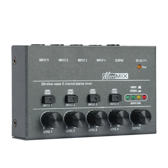 Ultra Low Noise  Mixer for Recording Studio Console Stage Small Club or Bar