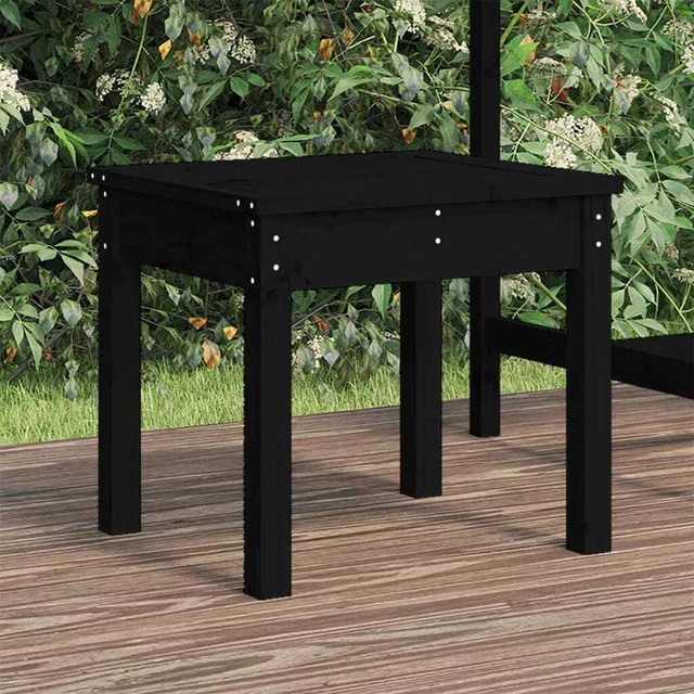 Banc En Chêne Massif Noir - Design Scandinave 90cm