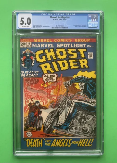 Marvel Spotlight #6 (CGC 5.0) 2nd app. Ghost Rider Origin retold 1972