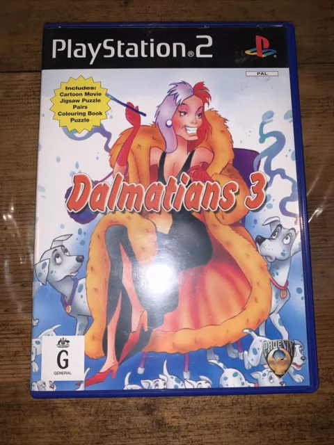 Dalmatians 3 Dogs Childrens Fun Game- Sony PlayStation 2 PS2 Complete