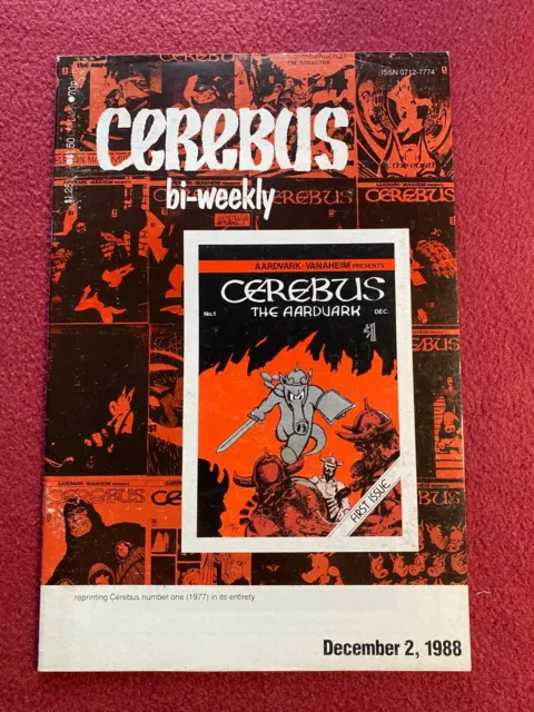 Cerebus The  Aardvark #1 1977 reprint Cerebus Bi-Weekly #1 1988
