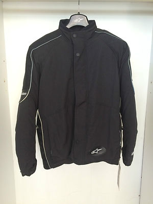 S Alpinestars GIACCA JACKET MOTO SCOOTER CITTA ALPINESTARS ASR TESSUTO BLU BIANCO NERO TG 