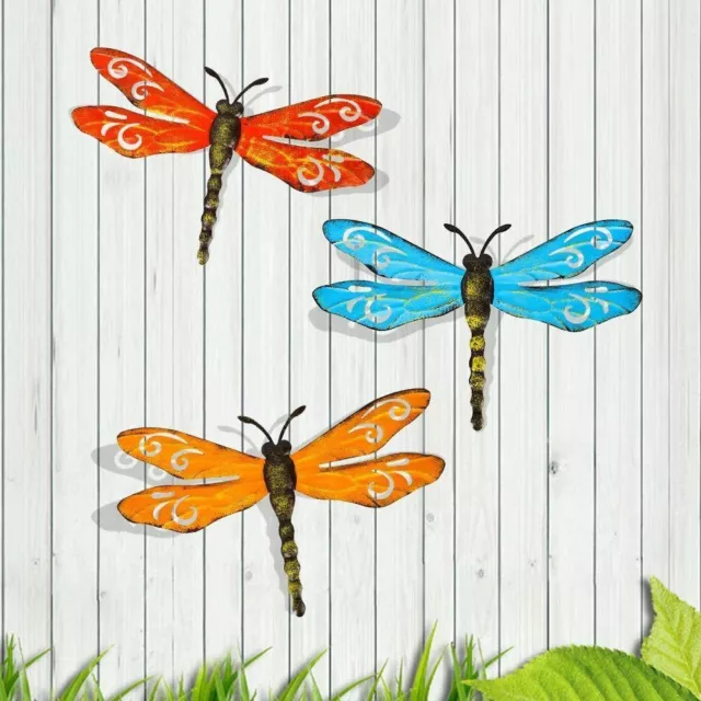 Garden Dragonfly Statue Wall Decor Large Metal Dragonfly Sculpture Realistic