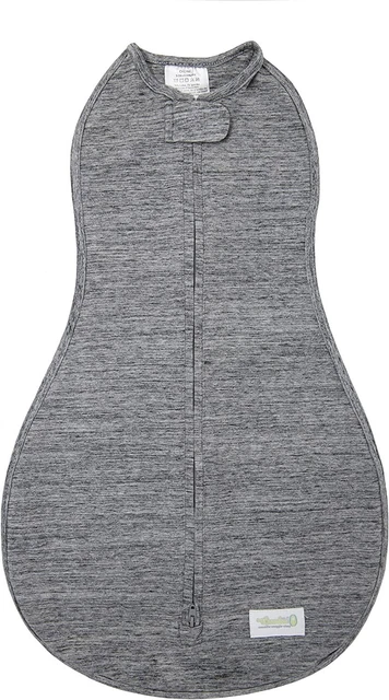 Woombie Original Baby Swaddling Blanket - 0-3 Month, Twilight Heathered Gray