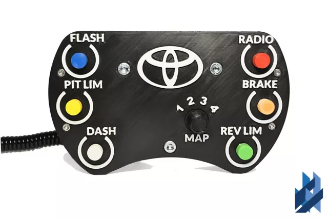 DCD Simulation - Toyota BTCC Button Plate - USB Pc Only - 3D printed