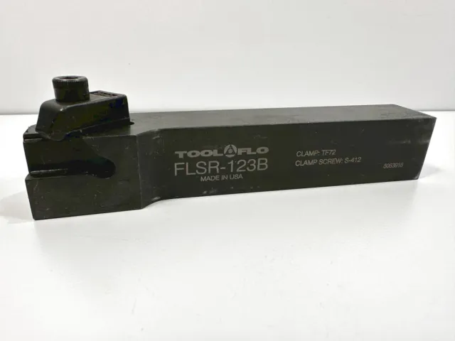 TOOLFLO FLSR-123B Used Lathe Tool Holder 3/4" Shank 1pc