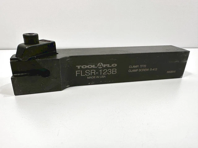 TOOLFLO FLSR-123B Used Lathe Tool Holder 3/4" Shank 1pc