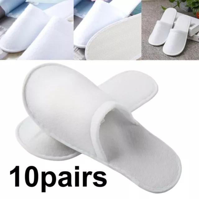 Luxury Spa Slippers for Hotel Guests Disposable and Comfortable 10 Pairs
