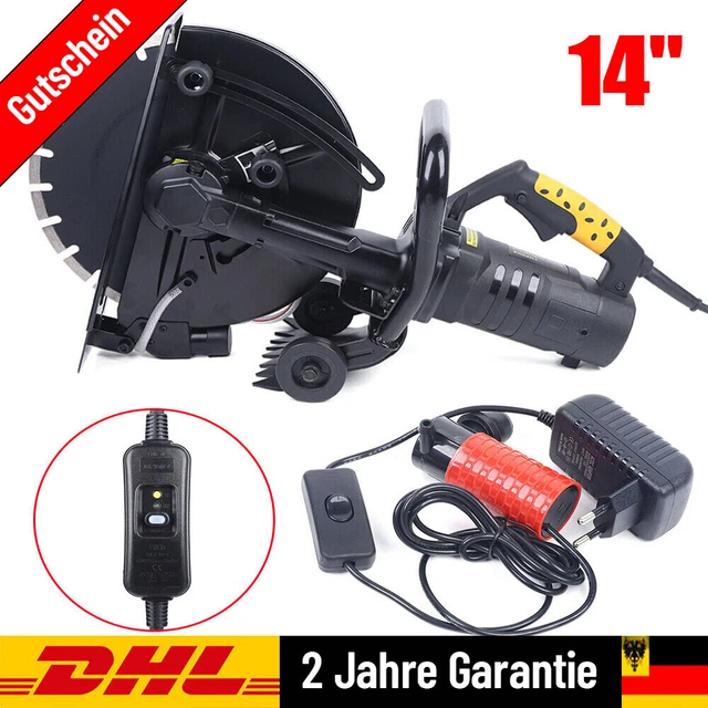Cortador de hormigón 350 mm amoladora de separación cortador de juntas 3200w 90° DHL