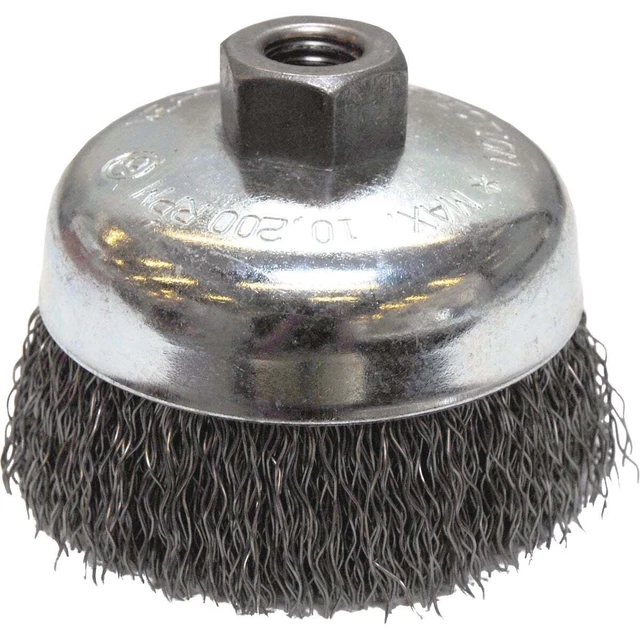 Weiler Vortec 4 In. Crimped 0.02 In. Angle Grinder Wire Brush 36036 Weiler