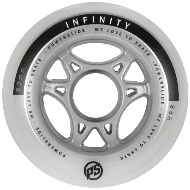 Powerslide Infinity II Inliner Ersatzrollen Rollen 4er Pack Rollenset 80mm/85A