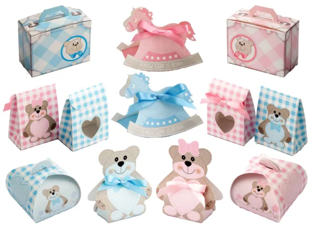 Baby Shower Favour Boxes for Gender Reveal New Baby Birthday Girl Boy Cute
