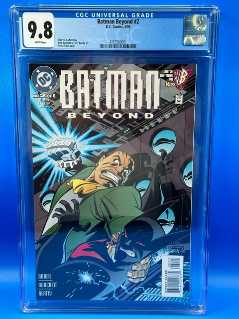 Batman Beyond #2 - DC - CGC 9.8 NM/MT White Pages  1st Terry McGinnis in Costume