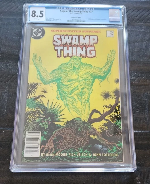 Saga of the Swamp Thing #37 (1985) 1st App Constantine CGC 8.5 NEWSSTAND