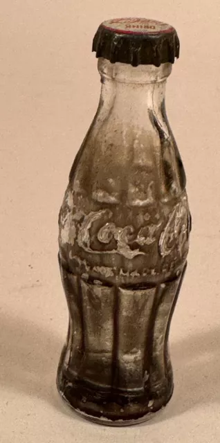 Coca-Cola Mini Hobble Skirt Bottle #3, Vintage